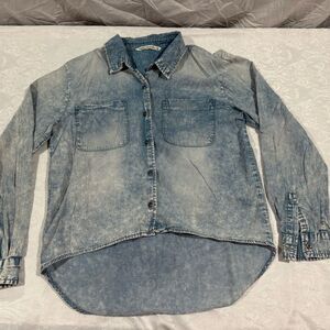 Hippie laundry Denim Button-Up Shirt size medium